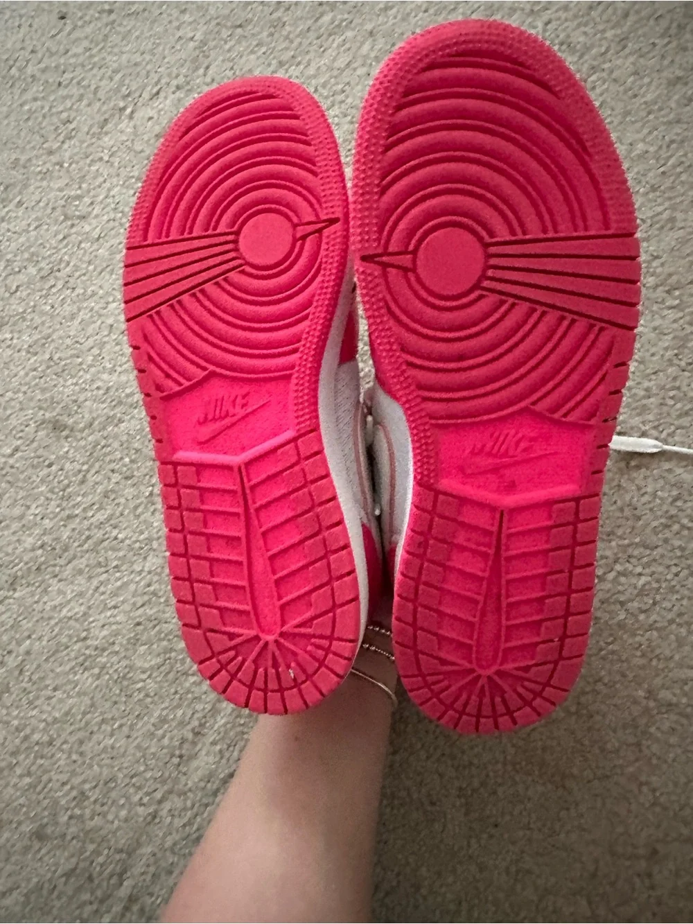 Nike Jordan 1 Mid Hyper Pink White (GS)
